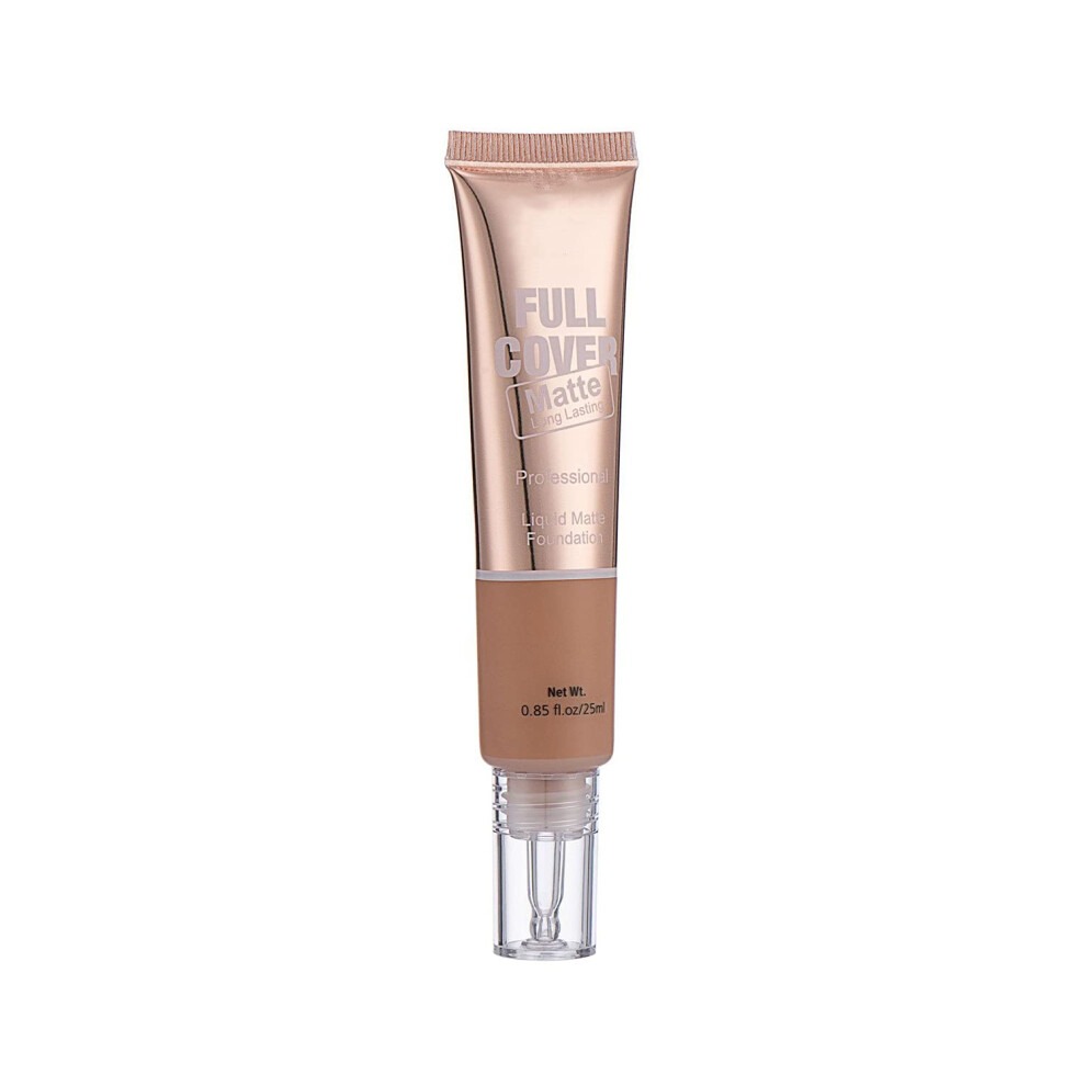 Cream Full Coverage Matte Foundation 5 Shades, Longlasting Oil Control, Lightweight Moisturizing Face Makeup