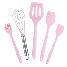 Conjunto Hesroicy de 5 utensílios de cozinha resistentes ao desgaste, antiaderentes, próprios para alimentos e fáceis de limpar.