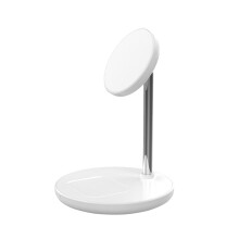 Kiplyki Trådlös Laddstation2-i-1Laddstation För Flera Enheter15W Magnetiskt Trådlöst Laddarstativ