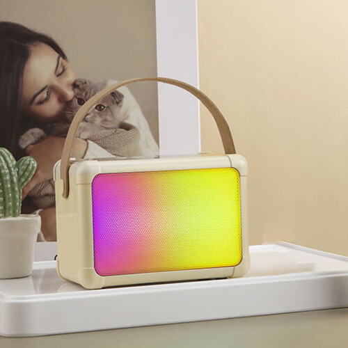 Ηχείο Bluetooth RGB Txmfgh 5W, Συμβατό με Karaoke & Αναπαραγωγή Πολλαπλών Τρόπων, Χρωματιστά
