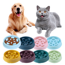 Warkul Slow Dog Bowls -syöttölaite, suuri kapasiteetti, liukumaton, purematon, hankauskestävä, tukehtumaton, kissan ja koiran hidas ruokakulho