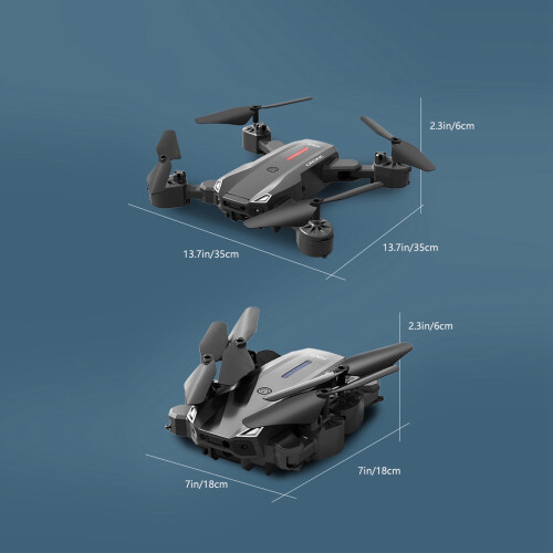 Kiplyki Χονδρικό Drone με Διπλή Κάμερα HD FPV, Συμβατό με Παιχνίδια Τηλεχειρισμού, Δώρα 2