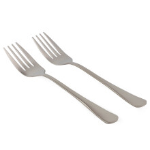 Cornucopia Brands Serving Fork (2 Pack) - 9" Stainless Steel, Elegant Buffet & Banquet Style Forks