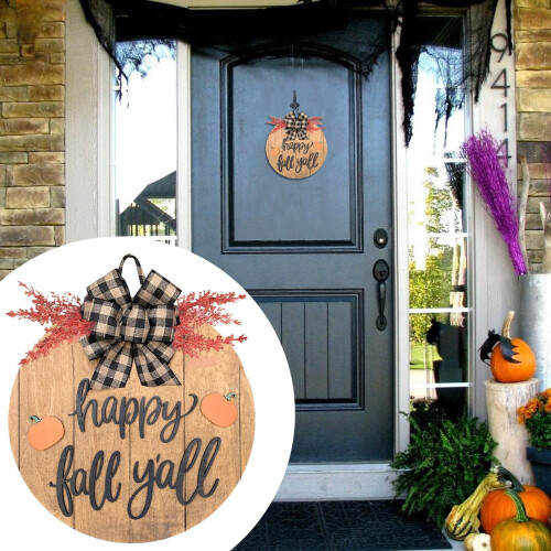 Tarmeek Φθινοπωρινή Διακόσμηση για το Halloween Διακόσμηση Πινακίδας Καλωσορίσματος 2