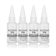 White Alcohol Ink Set 2Type White Alcohol-Based Ink for Epoxy Resin Painting White Alcohol Paint Color Dye for Resin Art