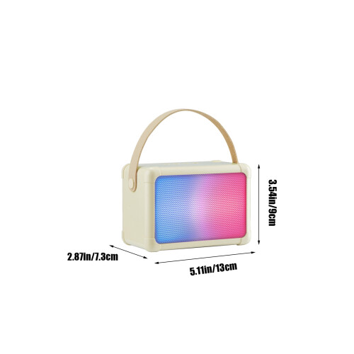 Ηχείο Bluetooth RGB Txmfgh 5W, Συμβατό με Karaoke & Αναπαραγωγή Πολλαπλών Τρόπων, Χρωματιστά 2