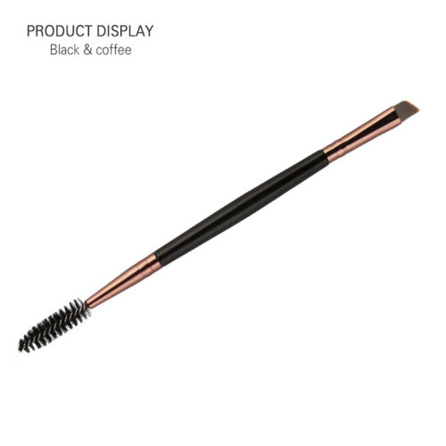 Pretty Comy Double Sided Eyebrow Flat Angled Brush Plastic Handle High Quality Pro Cosmetic Makeup Tool