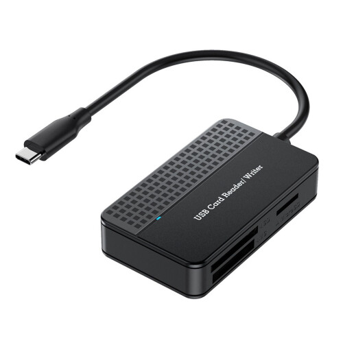 Reader4-in-1, TF SD MS-kaartlezer, multi-kaartadapter, extern voor computer, camera, Type-C-interface