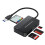 Reader4-in-1, TF SD MS-kaartlezer, multi-kaartadapter, extern voor computer, camera, Type-C-interface 2