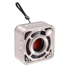 Altavoz Bluetooth transparente estilo mecha, pequeño cañón de acero, llamadas de alta definición, portátil, para deportes al aire libre,