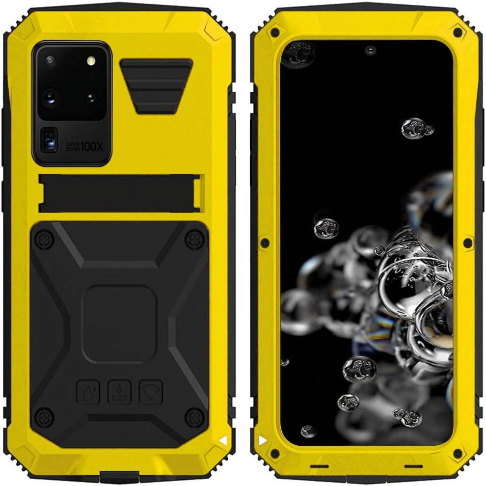 Compatible With Samsung S20 Plus Heavy Duty Hybrid Case, Rugged Military-Grade Silicone Defense Case With Screen Protector Stand - Full Body Tough 9423501412393