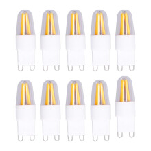 Lot de 10 ampoules LED G9 200 lm blanc chaud pour lustres, plafonniers et appliques murales, 220 V
