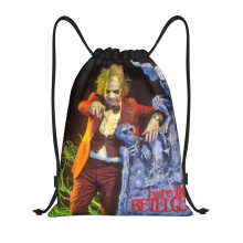 Geantă Beetlejuice Classic cu șnur, pliabilă, sport, fitness, geantă cu șnur, unisex, geantă de călătorie pentru sporturi de plajă, medie