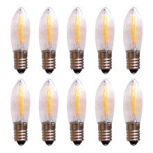 Ampoules LED Ă filament 34 V/0,2 W E10 de remplacement pour Arc Ă 7 points de chauffe