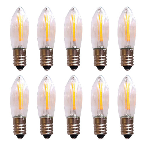 Ampoules LED à filament 34 V/0,2 W E10 de remplacement pour Arc à 7 points de chauffe