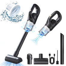Byikun Draagbare Handstofzuiger 120W met Draadloze Oplaadfunctie, 1800mAh, 9-10KPA Zuigkracht, 0,5L Stofreservoir - voor Thuis, Auto, Dierenhaar