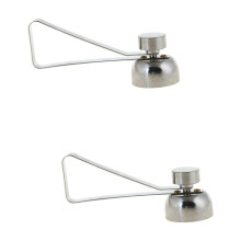 2pcs Egg Cutter Scissors Egg Opener Stainless Steel Kitchen Clipper Kithcen Supplies (Small Size 2.5cm Diameter Silver)