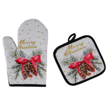 Ensemble de gants de cuisine et de dessous de plat pour barbecue, gants de cuisson antidérapants et résistants à la chaleur, parfaits pour les
