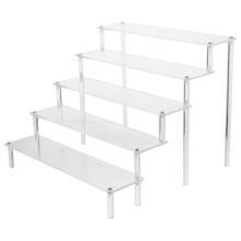 Présentoir à gâteaux à 5 étages en acrylique transparent, support pour cupcakes et pizzas.