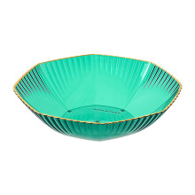 Yakbaofuo Fruit Plate Salad Plate Modern Fruit Dishes For Countertops Home Table Centerpiece Decoration Green