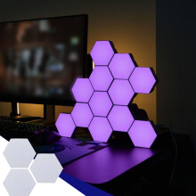 Panneaux lumineux LED hexagonaux Jacenvly Appliques murales