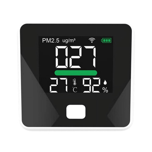 Μετρητής Ποιότητας Αέρα Tuya WiFi PM2.5Temperature Υγρασίας Φορητή Οθόνη LED Γραφείου