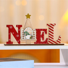 Décorations de table en bois WinysinChristmas pour les fêtes de fin d'année à la maison