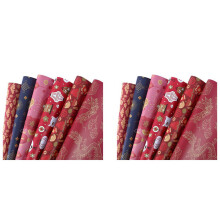 Papier cadeau rouge à faire soi-même pour le Nouvel An chinois (12 feuilles), 70 cm x 50 cm