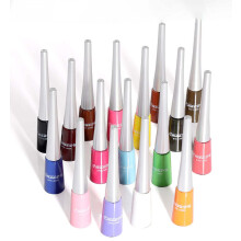 17 Colors Matte Liquid Eyeliner Set Waterproof Long Wear Pigment Rainbow Makeup Kit