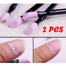 Kiplyki Wholesale 2 piezas de empujador de cutículas de cuarzo de doble extremo, herramienta para manicura y decoración de uñas
