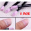 Kiplyki Wholesale2PCS Διπλό άκρο Quartz Cuticle Pusher Trimmer Εργαλείο Μανικιούρ Νυχιών 1