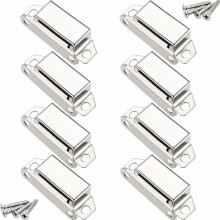 Serrature magnetiche, 10 kg, serrature magnetiche per porte e 32 viti, acciaio inox 304, serrature magnetiche per mobili/armadi/chiusura ante