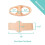 Separatoare de degete cu 2 bucle - Corectoare de bunion cu gel moale, pachet de 4 (bej) 5