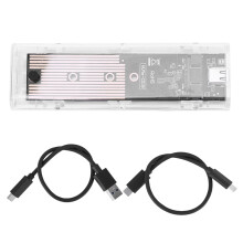 jixopn M.2 NVMe PCIe SSD-behuizing USB 3.1 Type-C, compatibel met B/M Key & M Key, 2230/2242/2260/2280 mm, gereedschaploos ontwerp