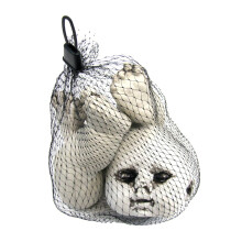 Sac de morceaux de poupée - Accessoire effrayant pour maison hantée, décoration d'Halloween, intérieur/extérieur