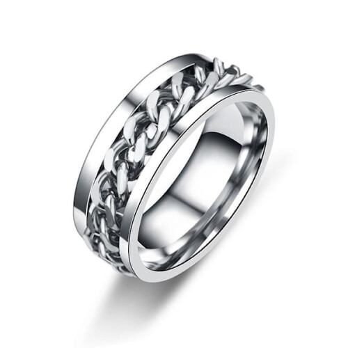 Περιστρεφόμενοι δακτύλιοι fidget ring antistress spinner Μέγεθος 10/19,8 χιλιοστά 2