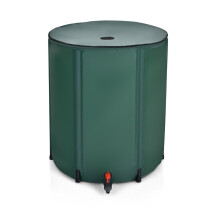 Barilotto pieghevole per la raccolta dell'acqua, 60 cm x 60 cm x 80 cm, verde scuro