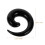 stk. spiralformede ørestik, sorte målere, stretch 14G-00G (1,6 mm-10 mm) 5