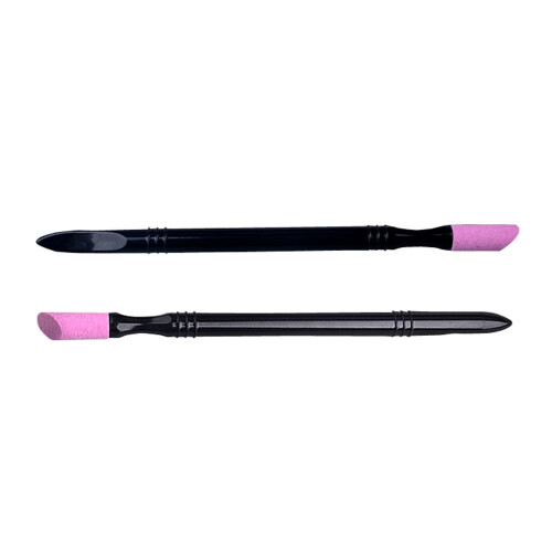 Kiplyki Wholesale2PCS Διπλό άκρο Quartz Cuticle Pusher Trimmer Εργαλείο Μανικιούρ Νυχιών 1