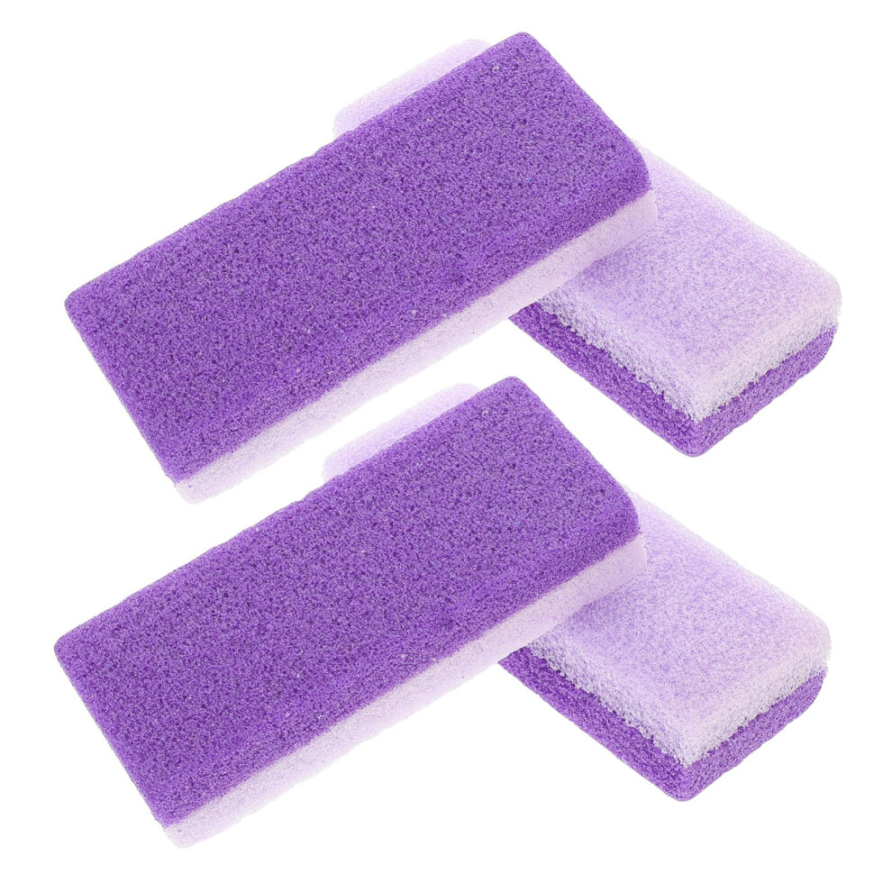 Purple 4Pcs Foot Callus Remover Set Â Effective Pedicure Foot Exfoliator For Smooth Feet
