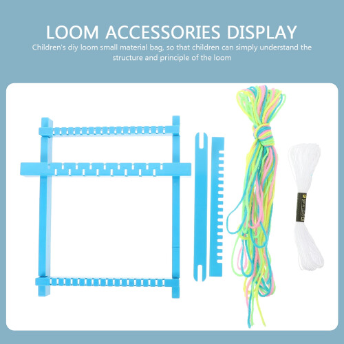 DIY Loom Αστείο παιχνίδι ύφανσης για πρώιμη μάθηση Κιτ παζλ Παιχνίδια γνωστικού 1