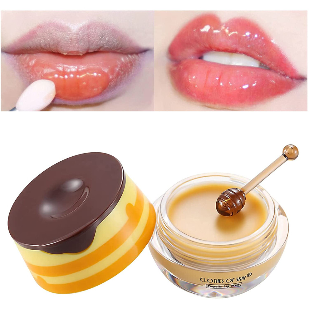 Sleeping Lip Mask with Deep Hydration and Berry Scent, Overnight Lip Treatment for Dry Chapped Lips