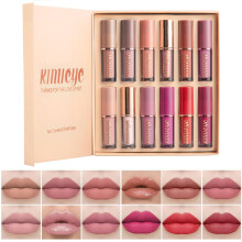 12 Colors Matte Liquid Lipstick Set, Waterproof Long Lasting Velvet Lip Makeup Gift for Women