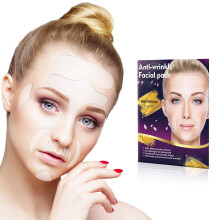 Face Wrinkle Patches 16 Pcs Reusable Silicone Strips for Forehead Eye Lip Lines Smoothing