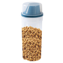 Large Capacity Airtight Pet Food Storage Container 1500ml Transparent Dog Jar for Home Travel