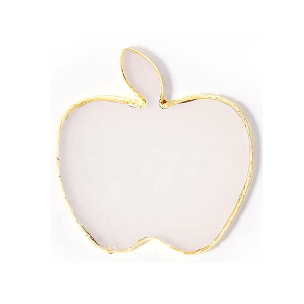 Golden/White Nail Art Palette Resin Mixing Tray With Smooth Surface And Elegant Edge For Gel Polish And Makeup Display