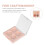 Pale Pink Empty Eyeshadow Palette 2Pcs with Multigrid Makeup Storage Tray for Travel 4