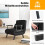 Armchair bed with bed function, folding sofa, sofa bed with adjustable backrest and removable cushion, black 5
