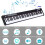 88-key digital piano keyboard electronic piano keyboard carrying case 3