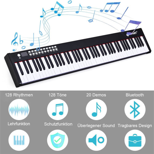 88-key digital piano keyboard electronic piano keyboard carrying case 2